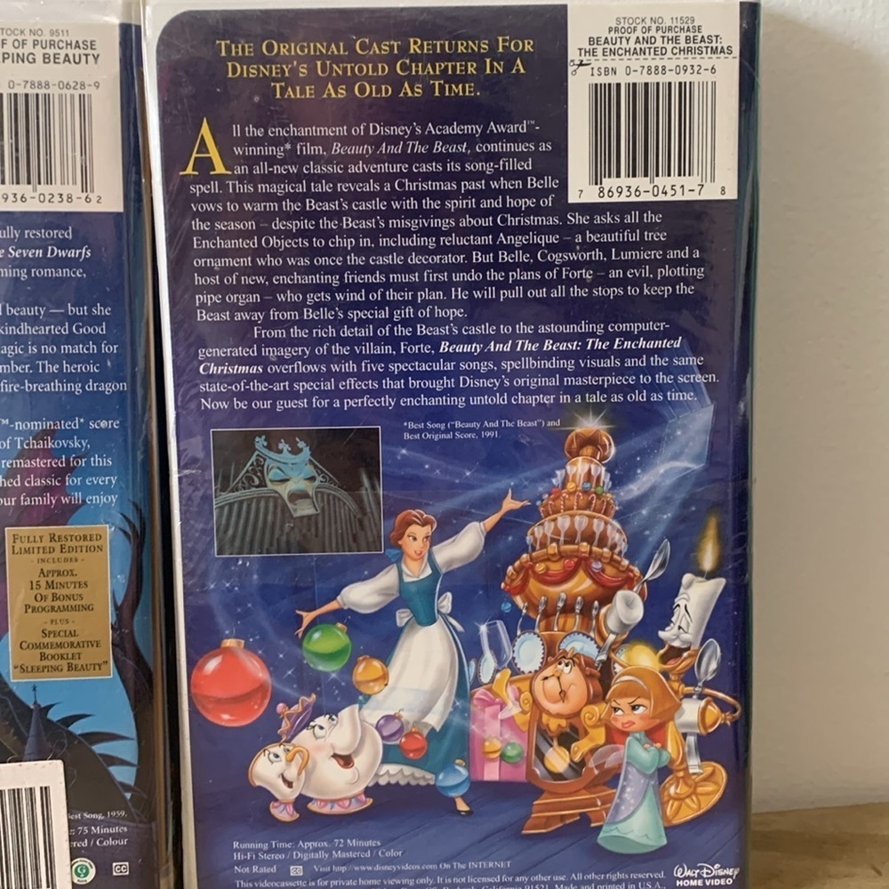 3 NWT Vintage Sealed Disney VHS Tapes - Picture 7 of 7